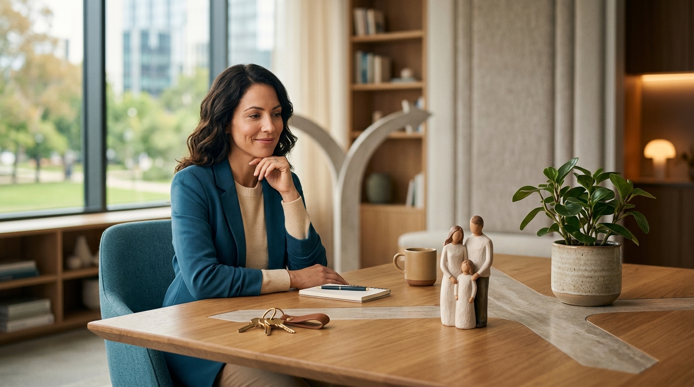 Person reviewing financial documents with a financial advisor at a desk